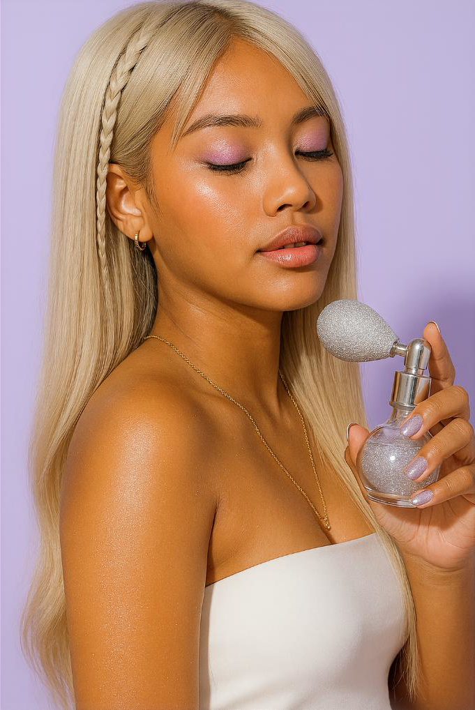 ✨ Cosmic Drive Luminizing Stardust Highlighter Spray: Illuminate Your Aura