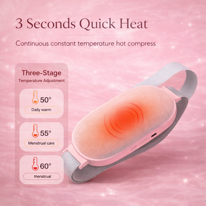 Portable Menstrual Relief Heating Pad with Adjustable Electric Waist Belt